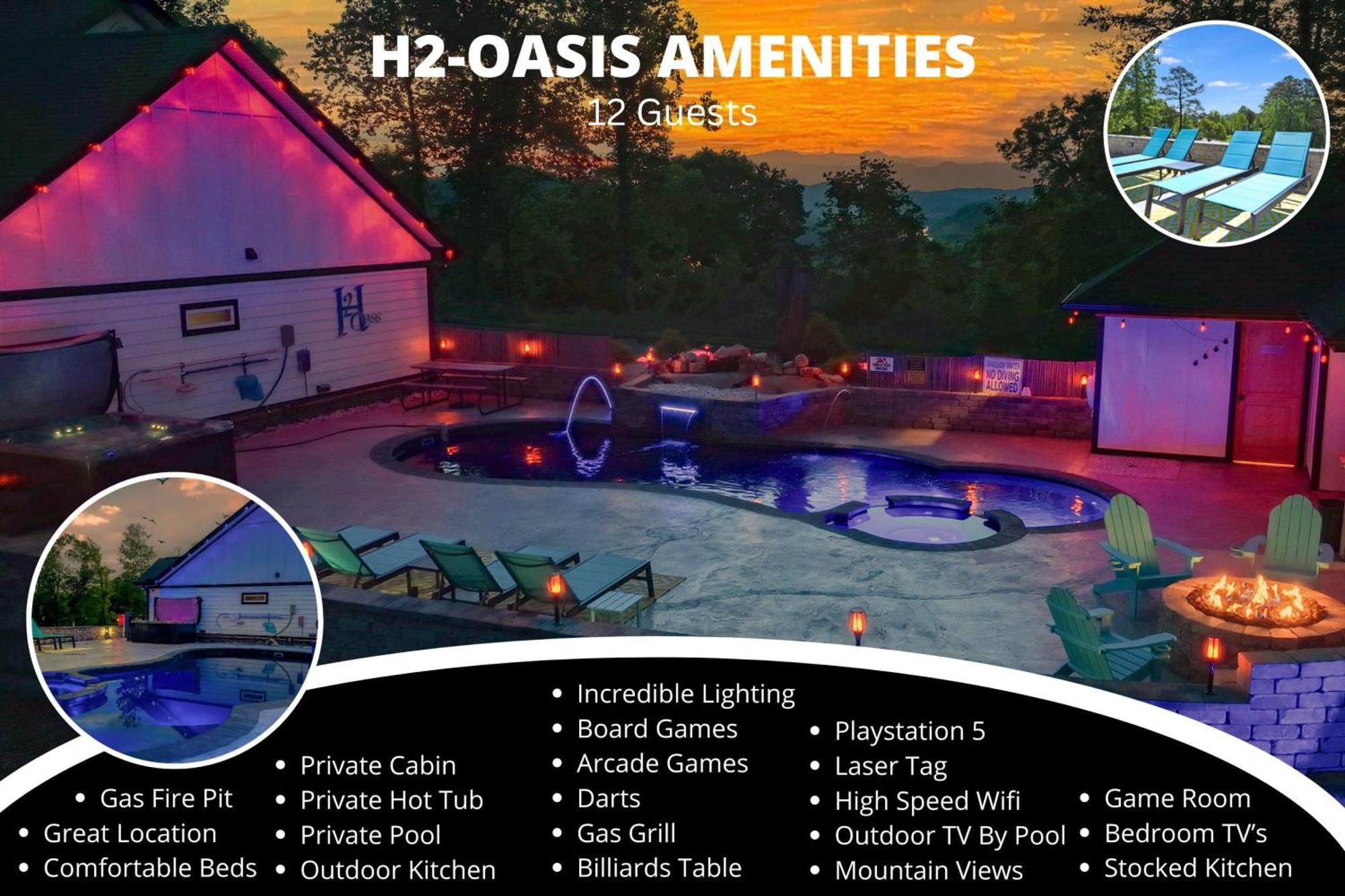 Villa H2Oasis Incredible Pool Retreat With Mountains Views! Sevierville Exterior foto